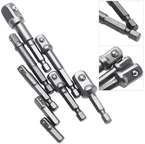 1/4" 3/8" 1/2" Power Hand Tools Socket Adapter set, Nut Driver Power Drills Impact Socket Bit Hex Adapter Extension set Socket Wrench Adapter Set ...