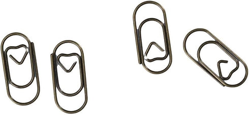 Heart Paper Clips Small Mini Clips for Paper Non Skid, Stainless Steel Fancy Paper Clips Shapes Office Supplies 150Pcs...