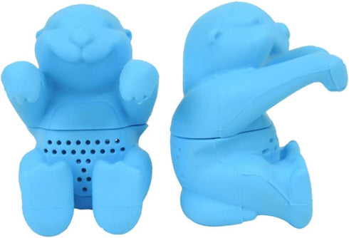 Dog Tea Infuser Reusable Tea Bags Sloth Tea Infuser Clear Tea Cup Loose Leaf Tea Infuser Snap Tea Strainer Otter Leaf Strainer Tea Steeping Basket...