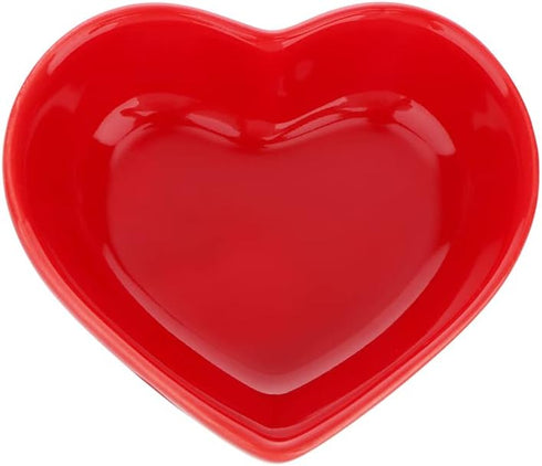 2 Pcs Hamster Food Bowl Hedgehog Ceramic Cute Shape Anti-Turning Food & Water Bowl for Hamster Hedgehog Gerbil Rat Guinea Pig (Yellow and Red)...