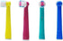 Kids Brush Heads Compatible with Oral-B Power Toothbrush, Red, Blue, Yellow & Teal Colors, Children Ages 3+ - Pack of 4...
