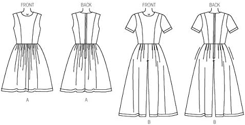Vogue Patterns V9075E50 Misses'/Misses' Petite Dress and Jumpsuit Sewing Template, Size E5 (14-16-18-20-22)...
