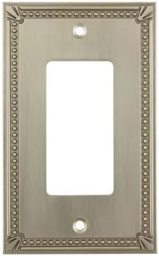 Cosmas 44000-SN Satin Nickel Single GFI/Decora Rocker Wall Switch Plate Switchplate Cover...