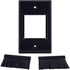 Construct Pro Single-Gang WideMouth Décor Brush Plate (Black Plate w/Black Brush)...