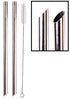 2 Point End BOBA Straw Stainless Steel Extra Wide 1/2" x 9.5" Long Tapioca Pearl Bubble Tea Thick FAT Poke Puncture - CocoStraw Brand...
