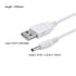 uxcell USB Type-A Male to 3.5 x 1.35mm DC 5V 1A Plug Barrel Connector Charge Cable White...