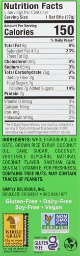 Bobo's Oat Bites, Coconut, 1.3 Ounce - 5 Count (Pack of 1)...