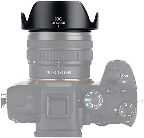 JJC Reversible Lens Hood Shade with 40.5mm Filter Adapter for Sony FE 28-60mm F4-5.6 SEL2860 on A7CII ZV-E1 A7C A7III A7RII & E PZ 16-50mm F3.5-5....