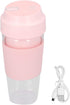 Electric Juicer Cup Mini Portable USB Rechargeable Blender Pink Mixing Bottle for Shakes Fruit Vegetables Frozen Yogurt 300ML...