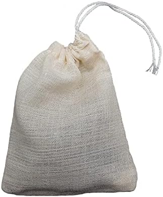 50 Pieces Cheesecloth Bag Drawstring Soup Bags Mesh Spices Bags for Coffee Loose Leaf Tea Crafts Sachet Soap Pouch (2.36x3.15inch), Natural color...