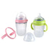 Bottle Handles Grips Compatible for Comotomo Feeding Baby Bottles (Set of 4, 2 Pink + 2 Green)...