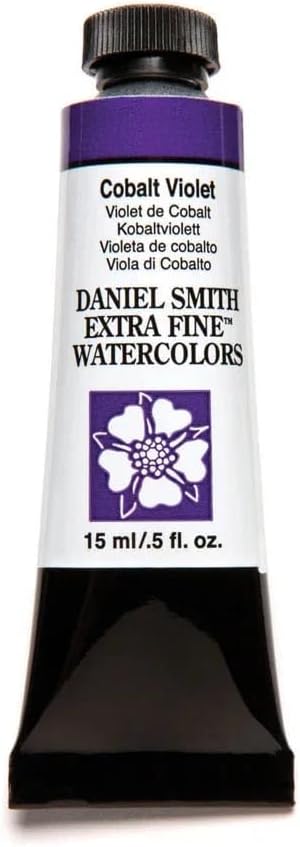 DANIEL SMITH Extra Fine™ Watercolor Paint, 15ml, Tube, Cobalt Violet Deep, 0.5 fl oz, (Pack of 1)...
