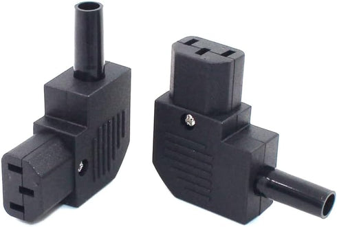 IEC C13 Right Angled Power Cord Plug Connector,IEC 320 C13 90 Degree Female Plug Rewirable Power Connector 3pin Socket 10A /250V (C13 Right Angled...