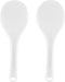 2PCS Plastic Rice Paddle Spoon Rice Scoop, Non-Stick Rice Spatula Rice Cooker Shovel Rice Serving Spoon 7.87 Inch (White E)...