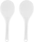 2PCS Plastic Rice Paddle Spoon Rice Scoop, Non-Stick Rice Spatula Rice Cooker Shovel Rice Serving Spoon 7.87 Inch (White E)...