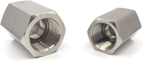 2pcs Pipe Fittings,Stainless Steel 3/8 NPT Female to 3/8 NPT Female Straight Hex Coupler/Coupling for Air, Liquid or Hydraulic Fitting,Industrial ...