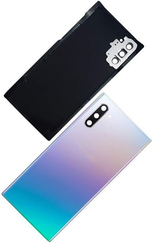 Samsung Galaxy Note 10+ Plus Replacement Back Glass Cover Back Battery Door w/Pre-Installed Adhesive Lens, Removal Tool - Note 10+ Plus (Aura Glow...