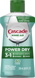 Cascade Platinum Dishwasher Rinse Aid, 8.45 fl oz (Packaging May Vary)...