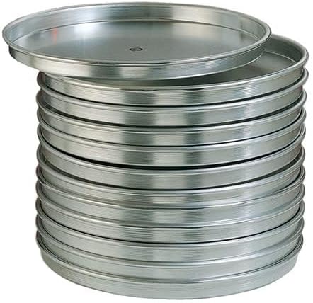 American Metalcraft HA80102 Straight Sided Pan, 14 Gauge Thickness, 10" Dia., 2" H, Aluminum...
