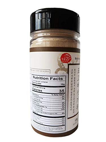 Dried Korean Shiitake Mushroom Powder(UMAMI POWDER), Nonghyup Shiitake Mushroom, 100g 3.5oz, Product of KOREA...
