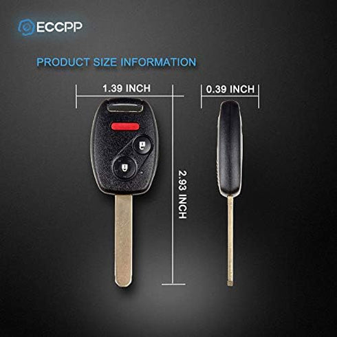 ECCPP for Honda Accord Kkeyless Entry Remote Replacement for 07 08 09 10 11 12 13 14 15 Honda Key fob CR-Z CRV FIT Insight Accord Crosstour Key fo...
