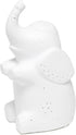 Simple Designs LT3337-WHT White Porcelain Fun Shaped Sitting Night Light Table Lamp, Elephant...