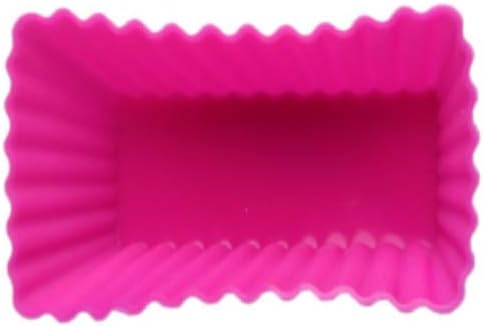 Kaptin 24pcs Silicone Muffin Baking Cups Cupcake Liners,Reusable Non-Stick Cake Molds Sets Multi-color (Square + Rectangle + Triangle + Ellipse)...