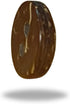 Will Bottom | Design 21 | 2-Holed Craft Buttons | "Natural Brown Long Wooden Button - | Pack of 5....