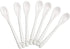 AKOAK 6.7 "Ceramic Egg Spoon (Set of 5), White Long-Handled Ceramic Spoon, Teaspoon for Coffee, Tea, Yogurt, Ice Cream, Sauces and Desserts, Espre...