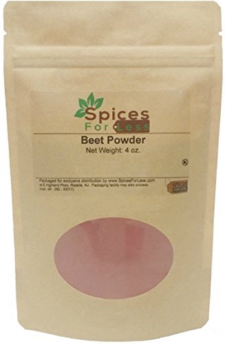 SFL Beet Root Powder – Pure Beetroot Spice For Natural Food Coloring – Powerful Superfood - Add to Smoothies And Beverages As A Nutrition Nitric O...