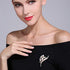 Women's Flower Brooch Pin Pearl Diamond Breastpin for Wedding/Banquet/Bouquet...