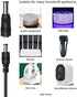 GutReise Universal 12V Car Charger(Max 10A) + 5V DC Power Cable,with 11 Connectors for DVD Player,Dash Camera,GPS,Bluetooth Speakers,Shaver Fans.....