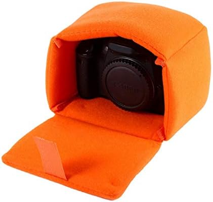 Zerone Waterproof Camera Bag, Shockproof Padded DSLR Camera Bags Insert Case, Camera Organizer with Hook and Loop for Camera Storage(Orange)...