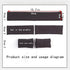 TinaKim Ribbing Cuff Material, Tubular Rib Knit Fabric,for Adult Jacket Sewing (Black, 40x8cm)...
