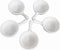 5 Packs Sauce Dish with Handle Grip,Side Dishes 1 Oz White Porcelain Dipping Bowls Appetizer Spoons Ketchup BBQ Sauce Sushi Soy Sauce-Stackable Ra...