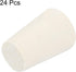 MECCANIXITY Rubber Tapered Plug 11mm to 15mm Solid Test Tubes Bungs Stopper White for Lab Home 24 Pieces...