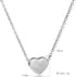 XAM 3 Pcs/set Elegance Heart Jewelry Set Stainless Steel Heart Shaped Necklace Bracelet and Stud Earring for Women...