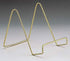 BANBERRY DESIGNS Wire Easel Display Stand - Twisted Brass Metal - 3 Inch - Pack of 6 - Craft Accessory - Small Books or Photos...