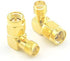 5pcs SMA Male to Female Right Angle 90-Degree Adapter Gold Plated Contacts Pack of 5...