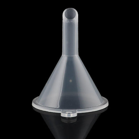 10Pcs Small Clear Plastic Mini Funnels for Bottle Filling, Perfumes, Essential Oils, Science Laboratory Chemicals, Arts & Crafts Supplies Clear La...