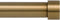 Ivilon Drapery Window Curtain Rod - End Cap Style Design 1 Inch Pole. 28 to 48 Inch Color Warm Gold...
