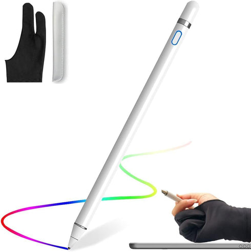Stylus Pens for Touch Screens, Compatible with iOS/Samsung/Android, 1.5mm Ultra Fine Copper Tips, Sensitive Touch, Rechargeable Stylus Pen with Ar...