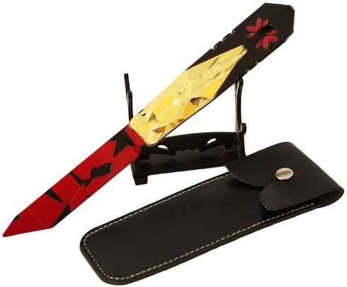 Valorant Karambit Knife Champion Set Valorant Claw Knife Model (Red-butterfly)...