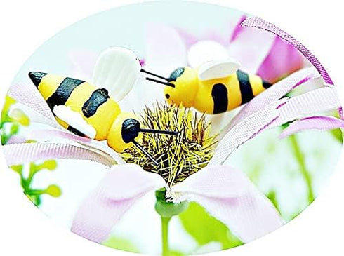 Lot of 12 Miniature Honeybee Craft Cute Bee Outdoor Patio Decor Fairy Garden Supplies Animal Figurine Furniture Dollhouse...