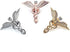 3 PCS Medical Caduceus Doctor Nurse Brooch Pin Sets Jewelry for Graduation Medical Student Gifts (3 pics)...