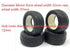 SF088 1/10 Scale Off/ON Road 4WD 2WD Buggy Rubber Wheels Rally Tires Rubber NO Rims 4PCS for KYOSHO HSP Tamiya VRX REDCAT HPI Ken SRX2 SRX4 Bandit...