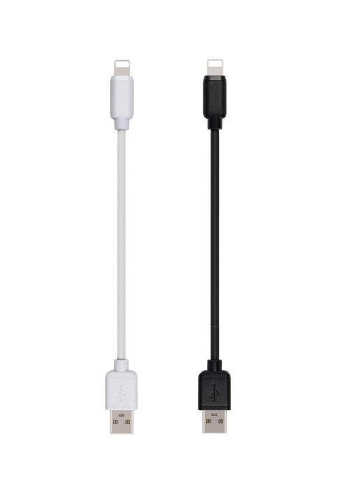 Ultra Short USB Cables Compatible with iPhones/iPads/iPad Mini/iPad Pros (Black)...