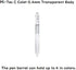 Pilot Hi-Tec-C Coleto Gel Ink Pen 0.4mm 3-In-1 Transparent Body 2 Packs & 6 Fluorescent Color Refill Set With Original Stylus Ballpoint Touch Pen....
