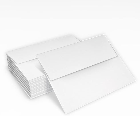 LUXPaper A2 Foil Lined Invitation Envelopes | Peel & Press | 4 3/8" x 5 3/4" | White w/Gold LUX Lining | 70lb. Text | 50 Qty...