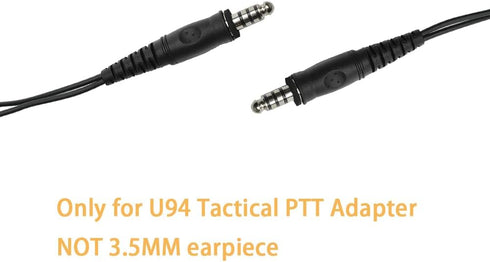 Acoustic Tube Earpiece with Boom Mic Walkie Talkie Headset for U94 Tactical PTT Adapter...